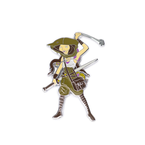 Too Many Bones Enamel Pin (Nugget)