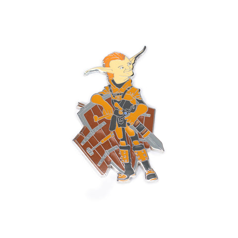 Too Many Bones Enamel Pin (Picket)