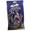 Blister pack packaging of 'Dragons of Etchinstone Siege Expansion' with a dragon illustration.